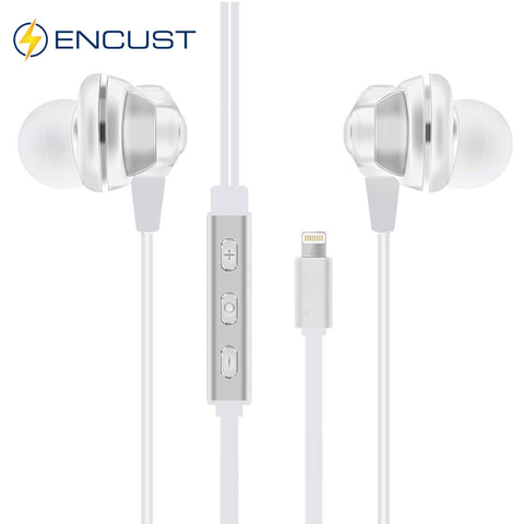 Wired Lightning Connector Headphoneswith Volume Control Compatible with iPhone 7/6/6s/iPad