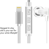 Wired Lightning Connector Headphoneswith Volume Control Compatible with iPhone 7/6/6s/iPad