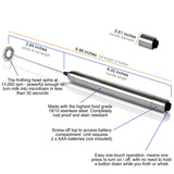 Handheld Electric Stainless Steel Milk Frother