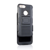Armor rugged combo case with Kick-Stand & Belt Clip Holster & Tempered glass screen protector for iPhone 7 & 7 Plus