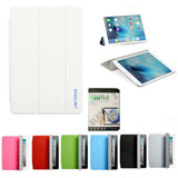 Magnetic Smart Cover with Tempered Glass Screen Protector for all iPad models